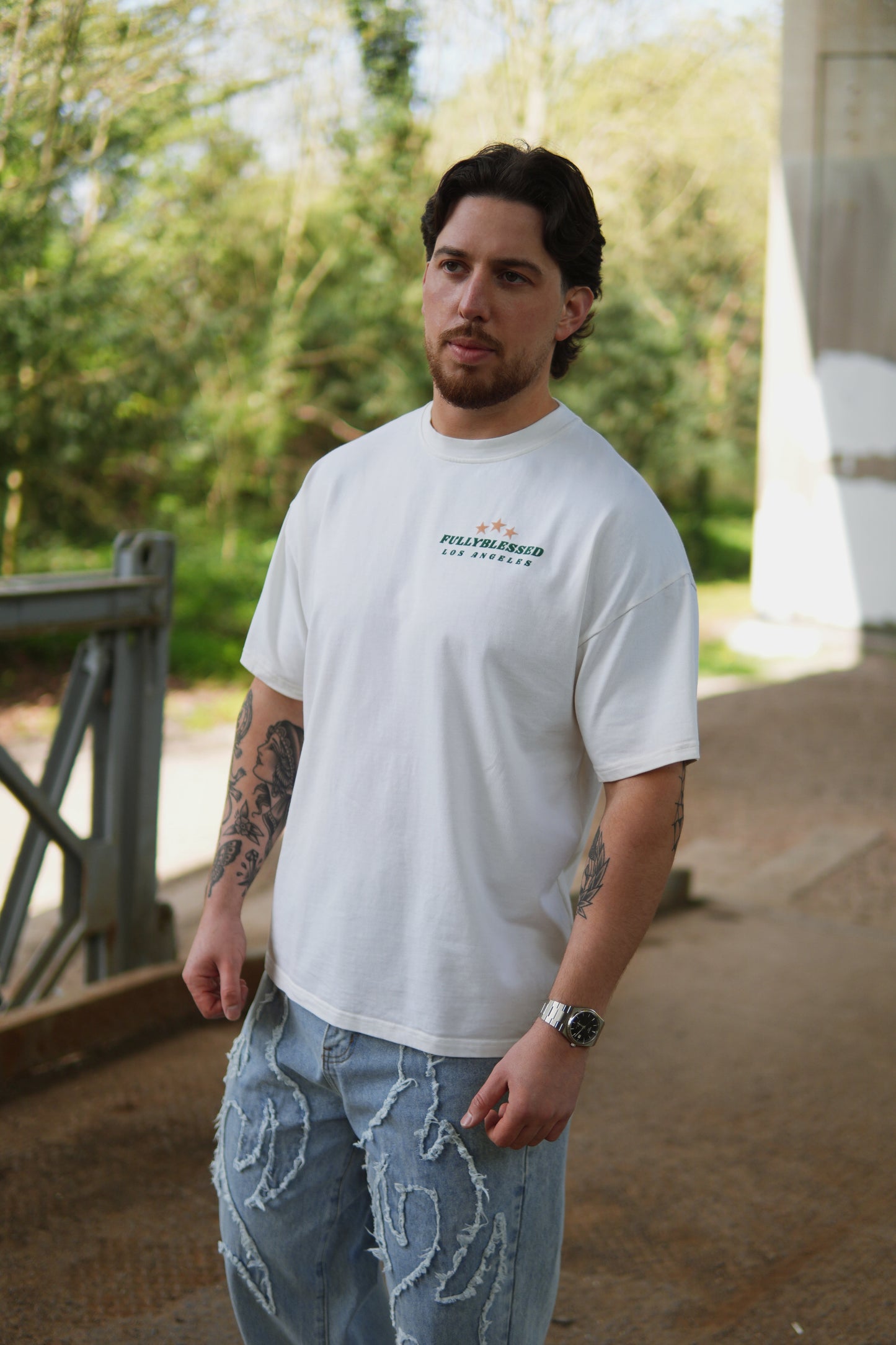 Beverly Hills Health Club T Shirt - Soft Vanilla