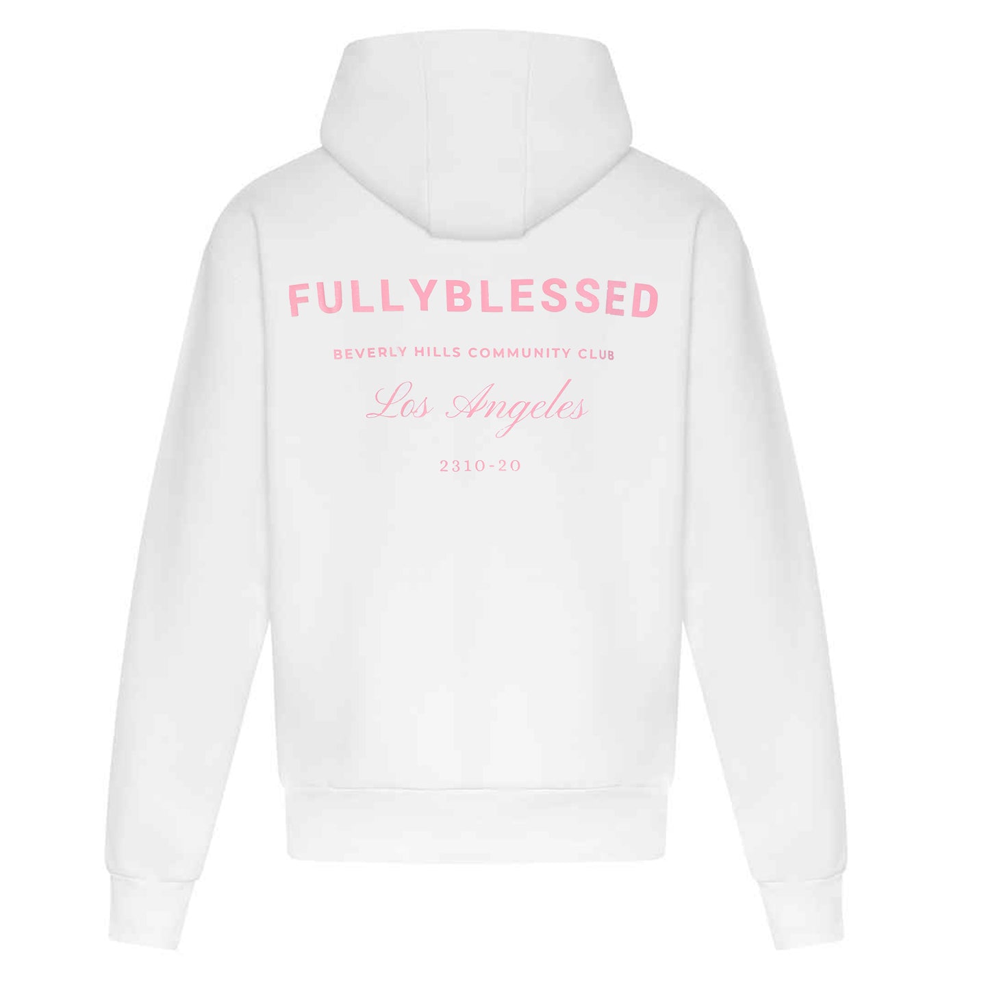 White Hoodie with Design on Back