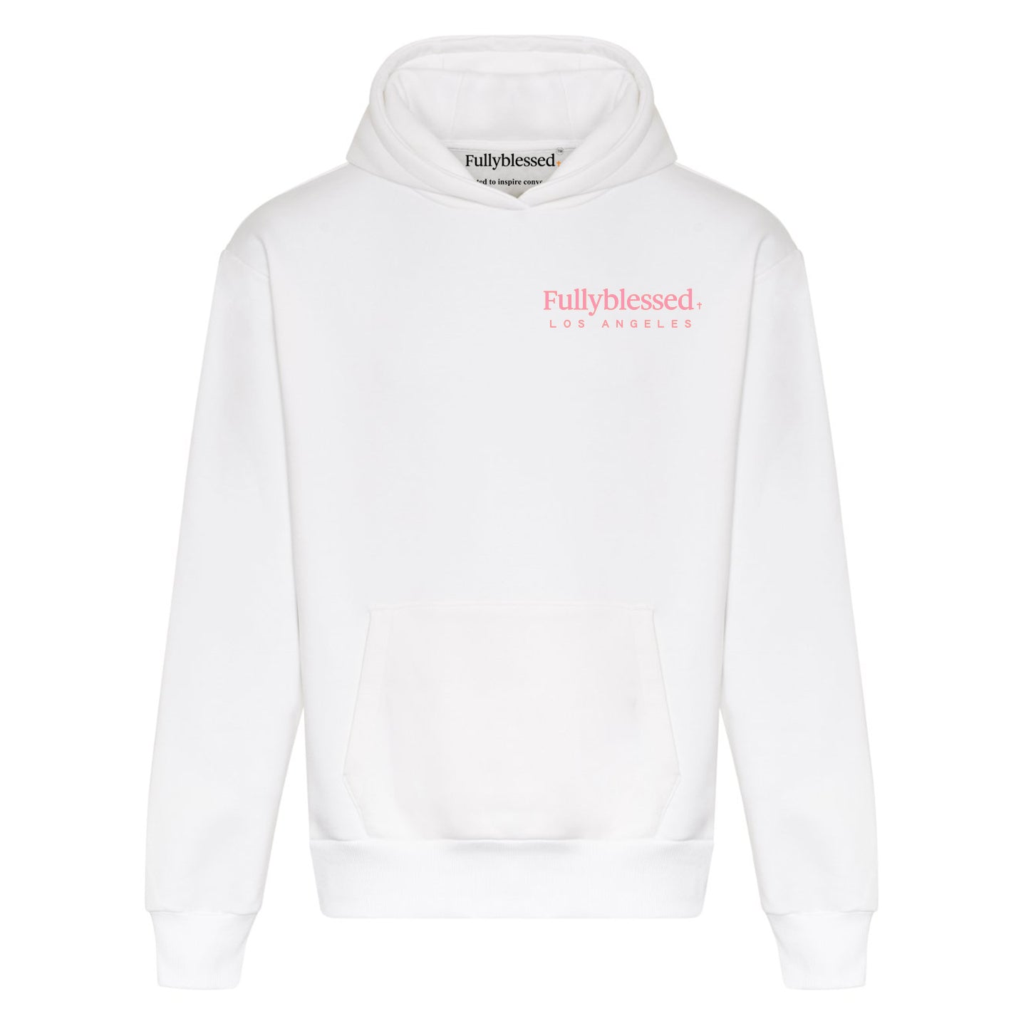 White Hoodie with Design on Back