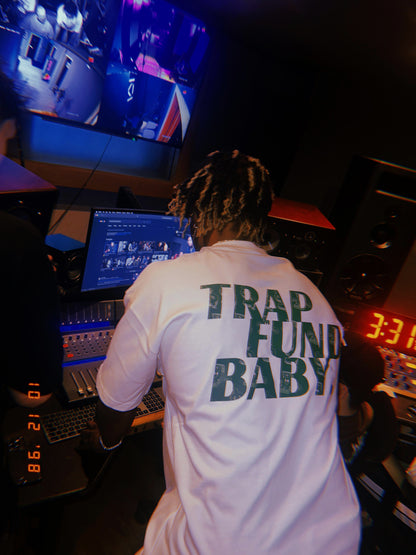 Trap Fund Baby T Shirt - White/Green