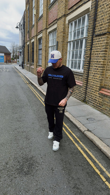 STARBOY T SHIRT - BLACK ROYAL