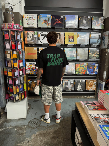 Trap Fund Baby T Shirt - Black/Green