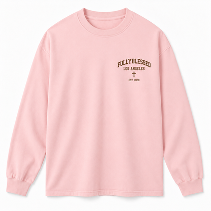 College Tee Long Sleeve - Pink