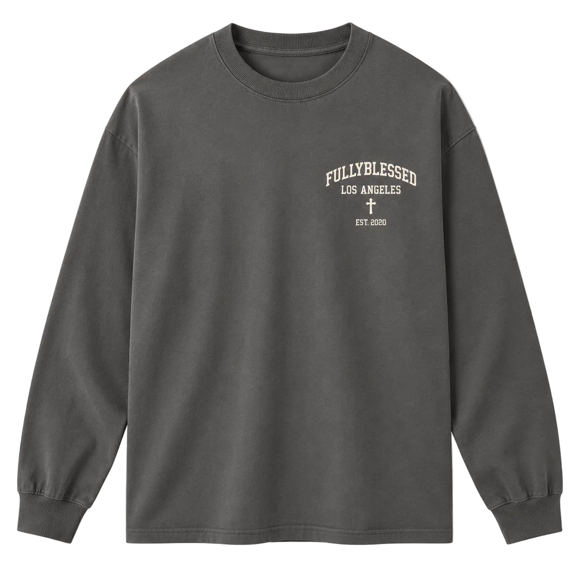 College Tee Long Sleeve - Grey
