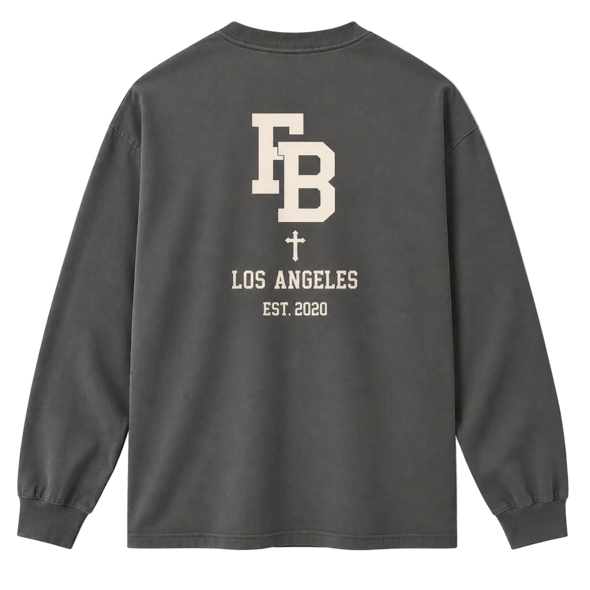 College Tee Long Sleeve - Grey