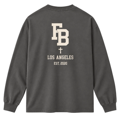 College Tee Long Sleeve - Grey