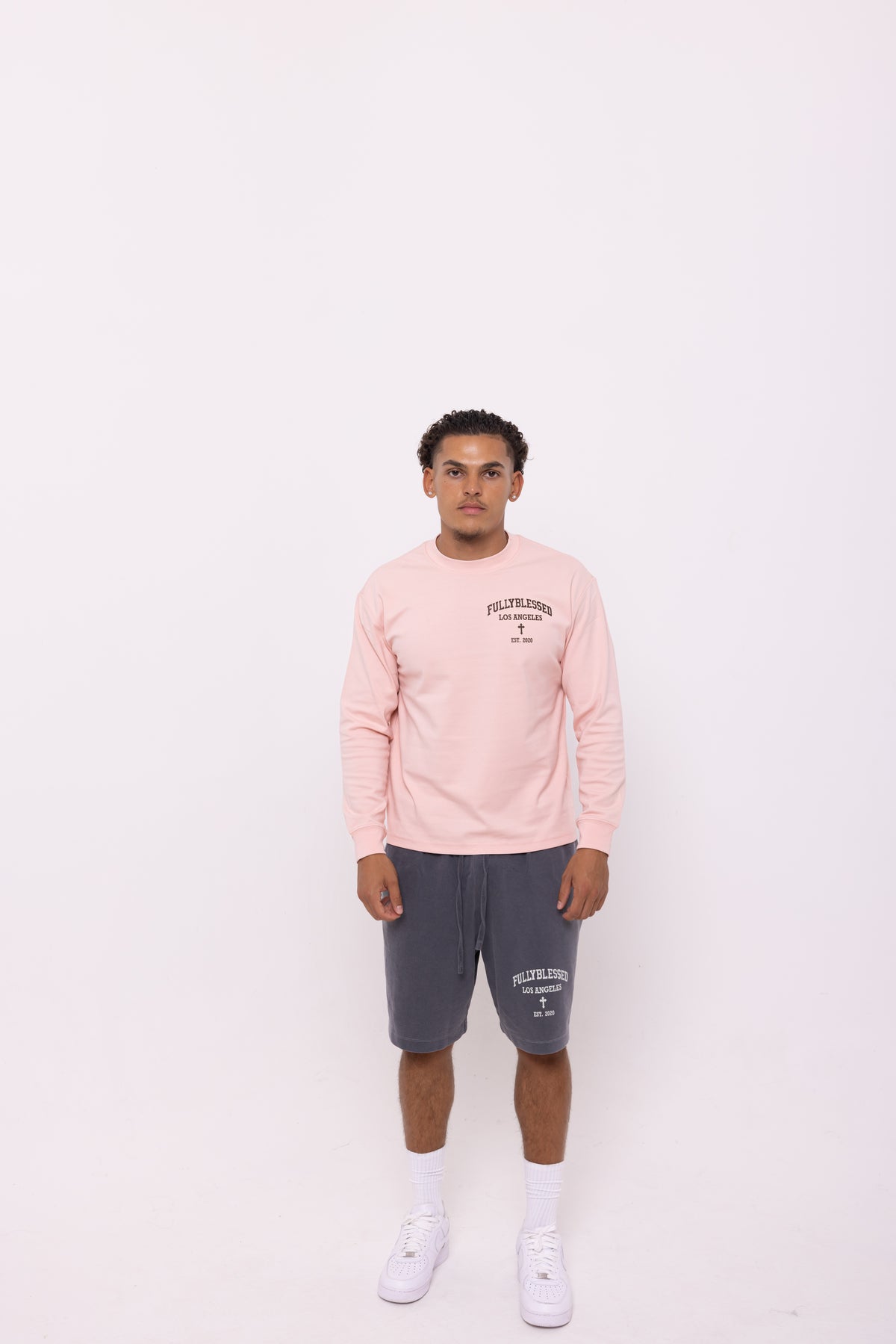 College Tee Long Sleeve - Pink
