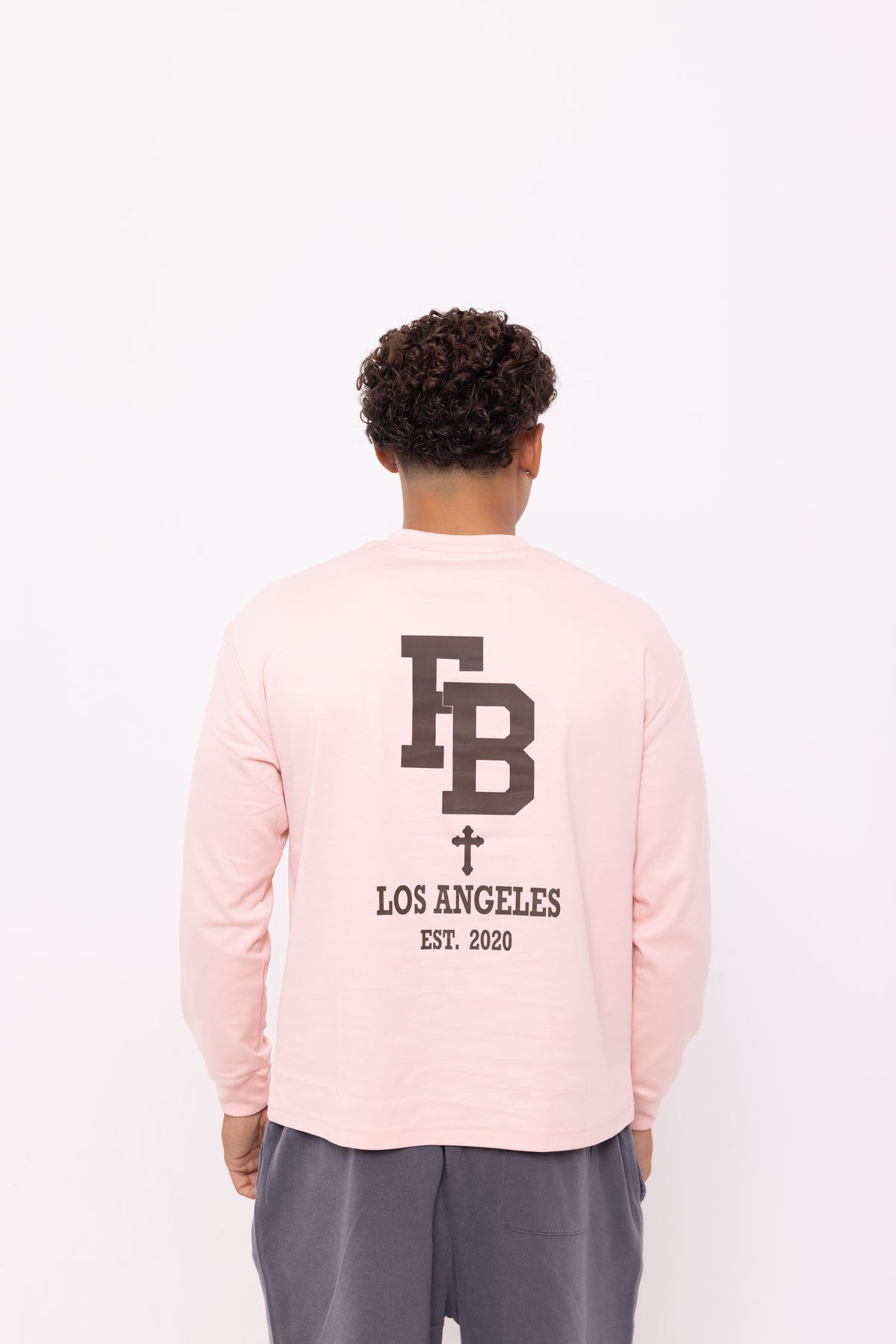 College Tee Long Sleeve - Pink