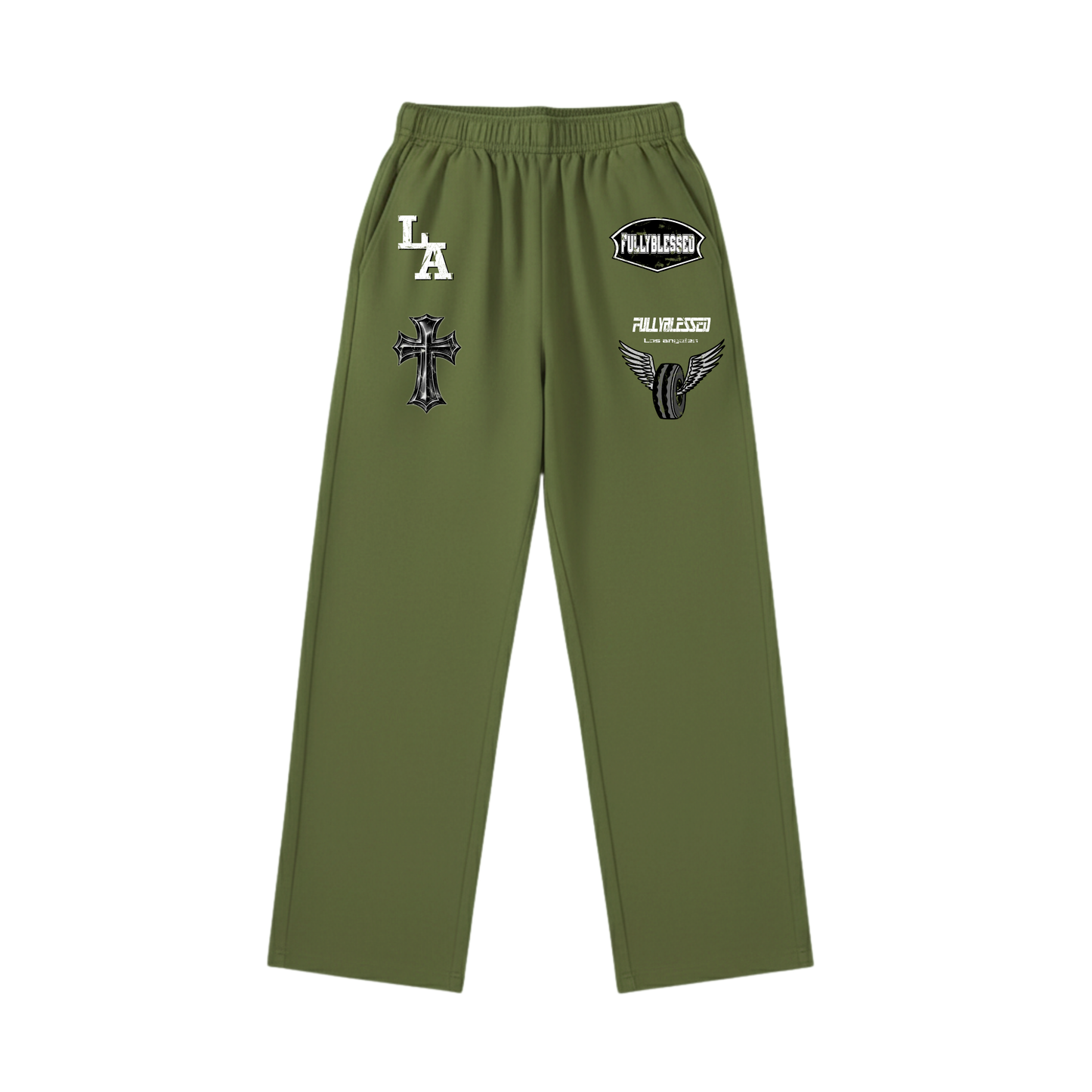 Heavens Flight Sweatpants - Olive Green