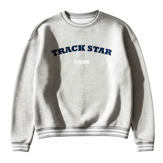 Track Star Crew neck - Blue / Grey