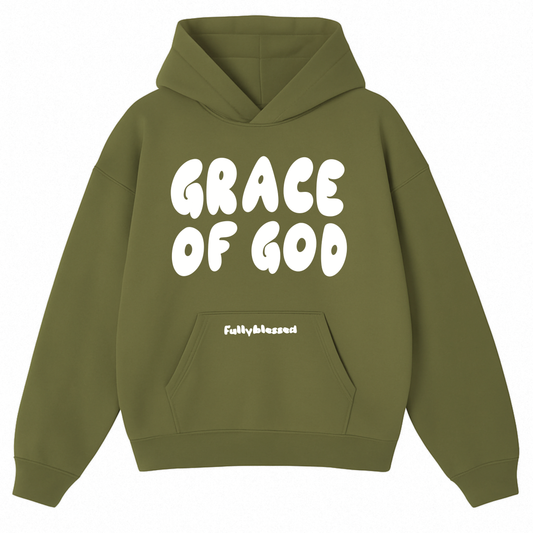 Grace of God Hoodie - Earth Green